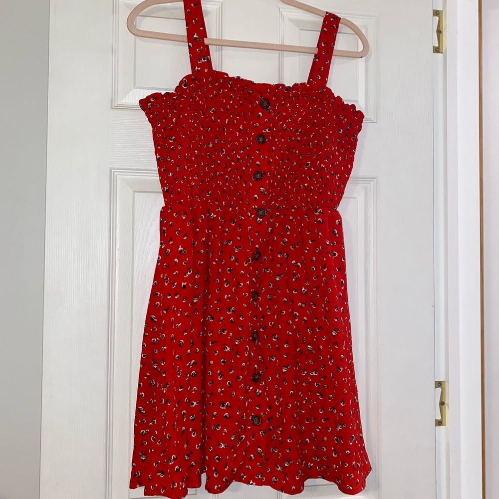 Red Floral Dress